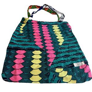 Zuri Kenya African Design Tote Bag  Flygle Hightech Fabric Purse Double Handle